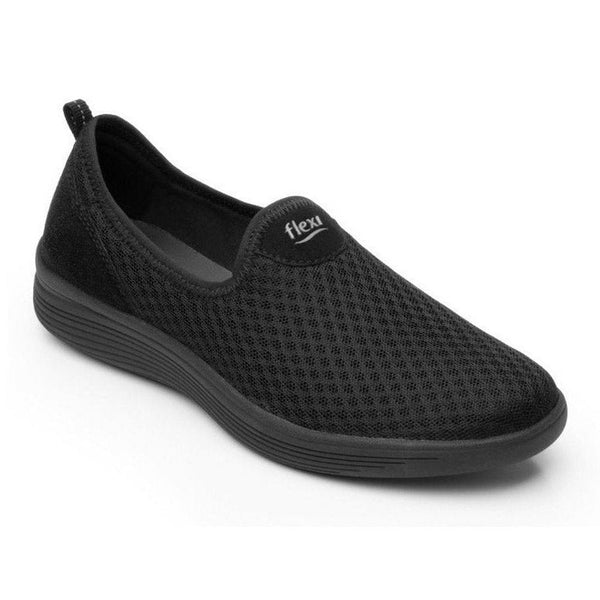 Tenis De Mujer Flexi Slip On 104901 Negro Livianos Original